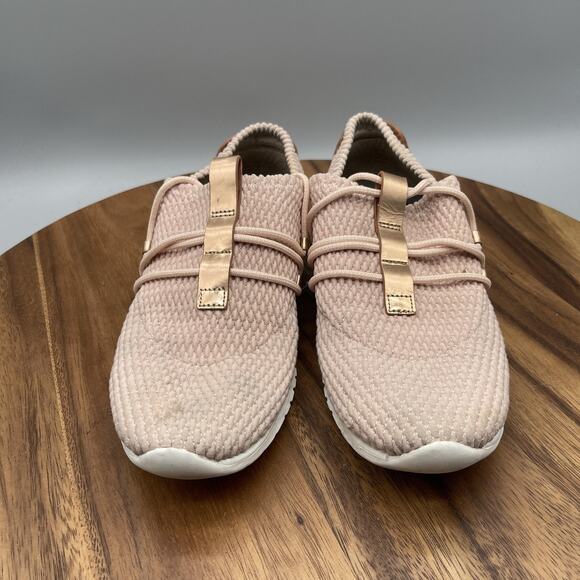 Cole Haan Grand.OS Shoes Womens Size 6.5 B Pink Knit Rose Gold Casual Sneakers - Picture 2 of 8